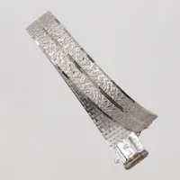 Defekt Armband, mönsterdekor, 18,5cm, bredd ca 13mm, trasigt lås, Silver 835/1000 Vikt: 29,9 g