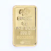 Guldtacka Suisse, Fine Gold 999,9, Essayeur Fondeur, 24K Vikt: 5 g