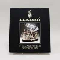 Bok Lladro "The magic world of porcelain", 25x28cm, inbunden, 279 sidor, bilder samt text på engelska, något gulnade blad. Skickas med paket.