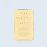 Guldtacka 24K guld (999,9/1000), KLB Luxemberg. Vikt: 5 g