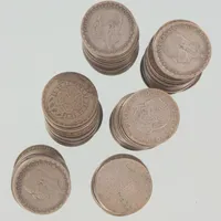 Mynt 1 krona, 40% silver, 1656,5 g Vikt: 1656,5 g