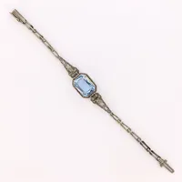 Armband med blå sten, 14,5cm, bredd 2-12mm, S830/1000 Vikt: 7,7 g