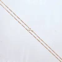 Halskedja figaro, längd 70cm, bredd 2mm, 18K Vikt: 10 g