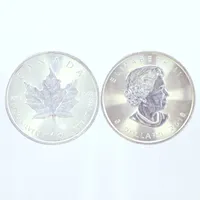 4 Silvermynt Elizabeth II 5 Dollars 2016,  Ø38mm, 999/1000 silver Vikt: 124,7 g