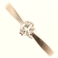 Ring, diamant, ca0,30ct, stl 19¾, stl 2-5,2mm, Örns Juvelatelje, år 1980, vitguld, 18K Vikt: 3,4 g