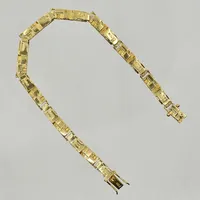 Armband, längd 18½ cm, bredd 4 mm, 14K. Vikt: 10,9 g