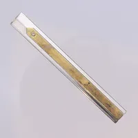Slipsnål med vit sten, längd 6cm, silver 925/1000 Vikt: 9,7 g
