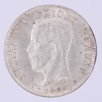 Mynt, 1 kr 1939, Gustav V, silver 800/1000 Vikt: 7,5 g