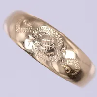 Ring, stl 17, bredd ca 2-6,5mm, 18K  Vikt: 2,3 g