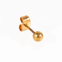 Ett knoppörhänge i 18K guld. Det är Ø 4 mm och väger 0,4g. 