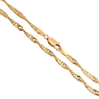 Halskedja Singapore, 18K guld, Guld Carlsén Ab (CCC), längd 50,0 cm, bredd 2,7 mm, mycket fint skick, förefaller vara sparsamt använd Vikt: 8,5 g