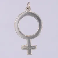 Hänge Venussymbol, längd: ca 4,9cm, bredd: ca 4-25mm, ALTON, år 1974, 925/1000, silver  Vikt: 6,7 g