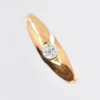 Ring, stl 17, bredd 2-5 mm, 18K. Vikt: 1 g