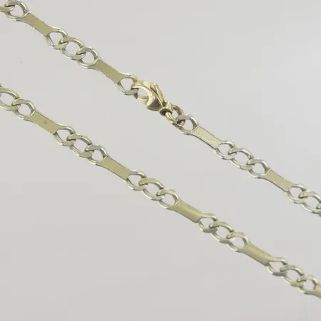 Halskedja, längd 40 cm, bredd 2,2 mm, 8K Vikt: 9,8 g