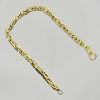 Armband kejsarlänk, längd 21 cm, bredd 5 mm, 14K. Vikt: 24,4 g