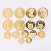 15 mynt, persiska, ca Ø13-22,5mm, 21,6K Vikt: 69,2 g