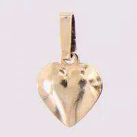 Hänge hjärta, 17x11mm, förgyllt silver 835/1000 Vikt: 1,5 g