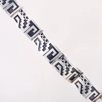 Armband, längd 17cm, bredd 15mm, silver 925/1000 Vikt: 21,6 g