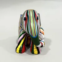 Figurin elefant, Elephant Parade, numrerad 1242/2500, etikettmärkt, ca 10x12cm, bemålad konstmassa Skickas med paket.