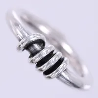 Ring, stl: 16¼, bredd: ca 4-5mm, 925/1000, silver Vikt: 5,8 g