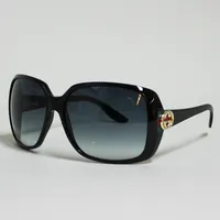 Ett par solglasögon Gucci GG3166/s D28JJ 59¤15, svarta med blåtonade linser, box och ytterkartong