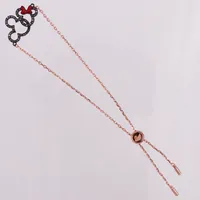 Armband, Swarovski, rosefärgad metall, påse/ask original