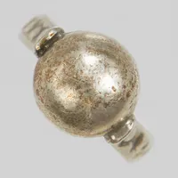 Silverring, kula, Ø18¼, bredd: 4-12mm, 950/1000 silver Vikt: 6 g