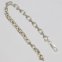 Silverarmband, ankarlänk, 22,5cm, bredd: 6,7mm, GHA, 925/1000 Vikt: 31,1 g