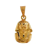 Hänge Farao Tutankhamon, 18K guld, längd inkl. ögla 25 mm, bredd 11,5 mm, tjocklek 4 mm, fint skick Vikt: 1,5 g