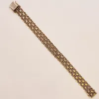 Armband x-länk med stav, 19cm, bredd:12mm, 830/1000 Silver 21,3g.