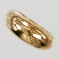 Ring, Edblad, stl 17½, bredd 4,3-8,9mm, gulmetall, 