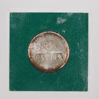 Mynt, Skogens år 1985, 100kr, Ø 32mm, plastetui, Silver 925/1000  Vikt: 16 g
