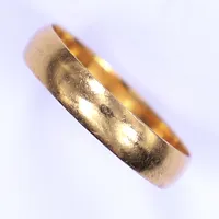 Ring, stl 19, bredd 4mm, repig, 21K  Vikt: 3,2 g