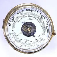 Skeppsbarometer Schatz, Ø15,5cm, höjd 10cm, mässing