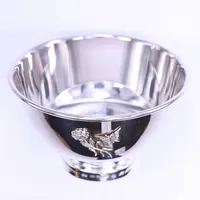 En skål, Fyrklövern Mema Guld & Silver AB 1999, höjd 7 cm, silver 925/1000 , etui            Vikt: 181,3 g
