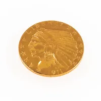 Mynt "UNITED STATES OF AMERICA FIVE DOLLARS / "LIBERTY 1911" (Indian Head) 8,3g 21,6K Ø 21,4 mm.