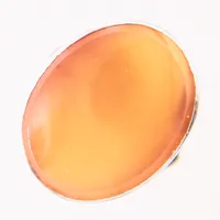 Ring med orange sten, stl 17, bredd: 2,6mm-25,3mm, silver 835/100 Vikt: 7,1 g
