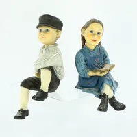 Två figuriner i keramik, Norge, höjd ca 13cm, Candy design