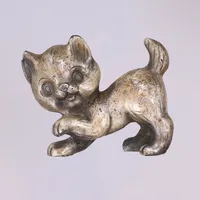 Figurin Katt Fonderie Lo-Pe, längd 60mm, höjd 45mm, silver 925/1000 Vikt: 272 g