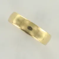 Ring, stl 20¼, bredd 5mm, repig, 14K Vikt: 3 g