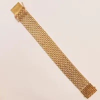 Armband x-länk, 20,5cm, bredd:24mm, 18K 48,4g.