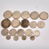 19st mynt i silver, vikt 168,97g.