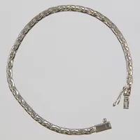 Silerarmband, längd:18,5cm, bredd:3,5mm, 925/1000. Vikt: 6,5 g