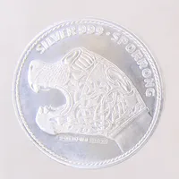 Medalj, "Sporrong", Ø45mm, plastetui, silver 925/1000 Vikt: 101,2 g