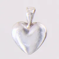Hänge hjärta, 12x10mm, silver 925/1000 Vikt: 1,2 g