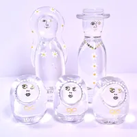 Fem glasfiguriner ur serien 
