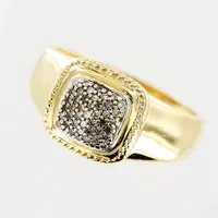 Ring, diamanter ca 50 x ca 0,005ct, stl 17¾, bredd 2,5-10mm, GHA, 18K Vikt: 5 g