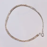 Armband, ormlänk, längd 18,5cm, bredd 3mm, silver 925/1000 Vikt: 3 g
