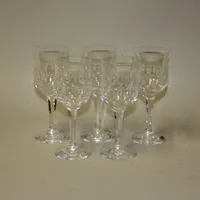 5st vinglas, Prince, design Göran Wärff, Kosta, höjd ca 17,5cm, Ø6,5cm Vikt: 0 g