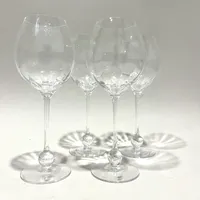 Fyra vinglas, Orrefors, höjd 22,5cm, Ø5,8cm, kristall Vikt: 0 g